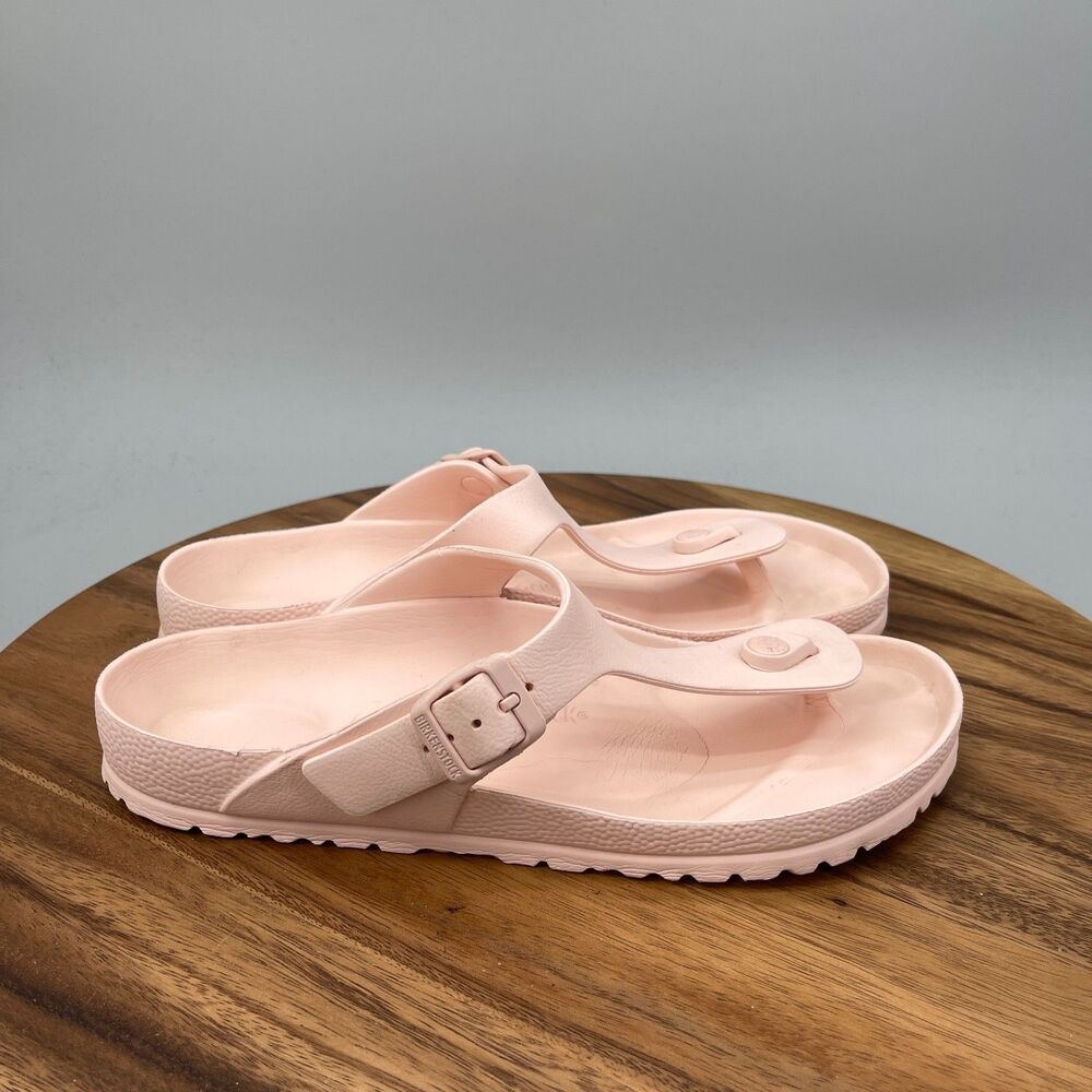 Birkenstock Gizeh EVA Sandals Womens Size 10 / 41 Pink Thong Casual T Strap
